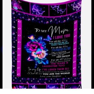 Beautiful mom throw blanket